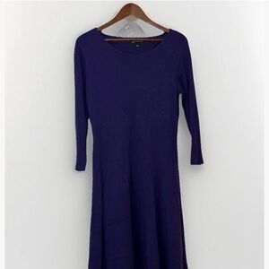 NWT Jones New York Size XL Purple Sweater Knit Dress